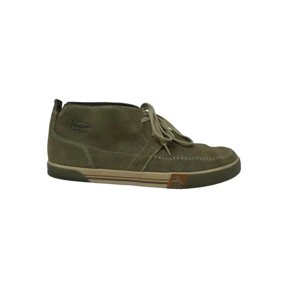 Original Penguin Ernie Chukka Boots Men 12 Khaki Suede Moccasin Toe PERC101-2